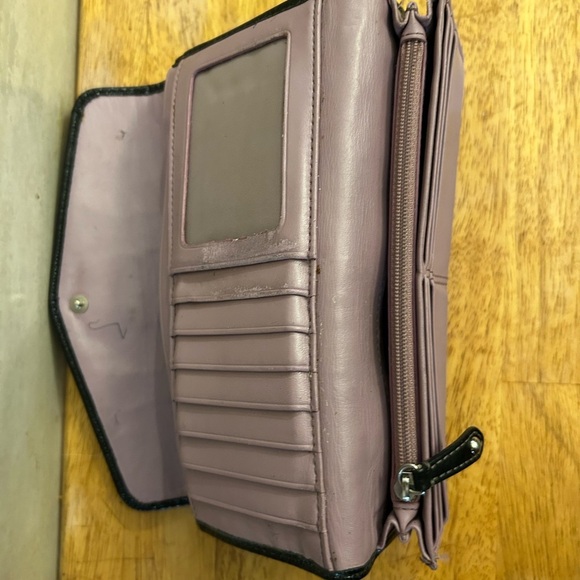 Coach Madison Op Art Monogram Wallet Clutch Signature Tri Fold Leather Canvas - Picture 5 of 7